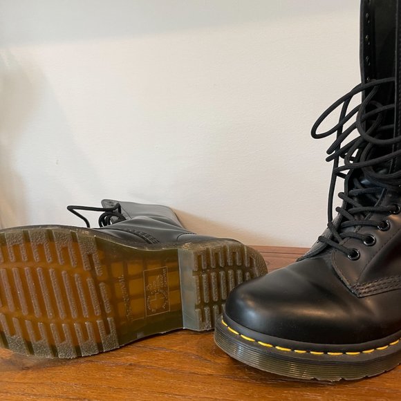 Dr. Martens 1914 Smooth Leather Tall Boots - Picture 7 of 7